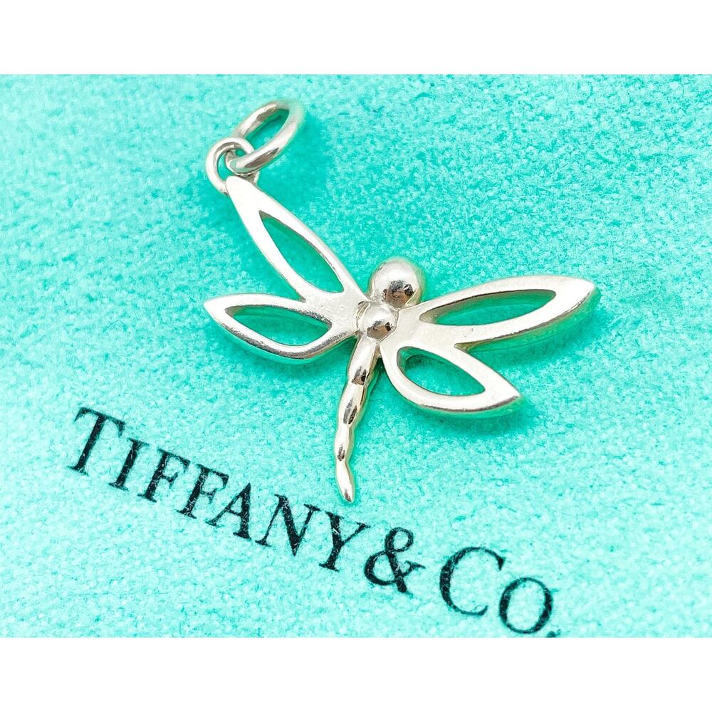 RARE Tiffany & Co. Sterling Silver Dragonfly Charm Pendant - Picture 8 of 9